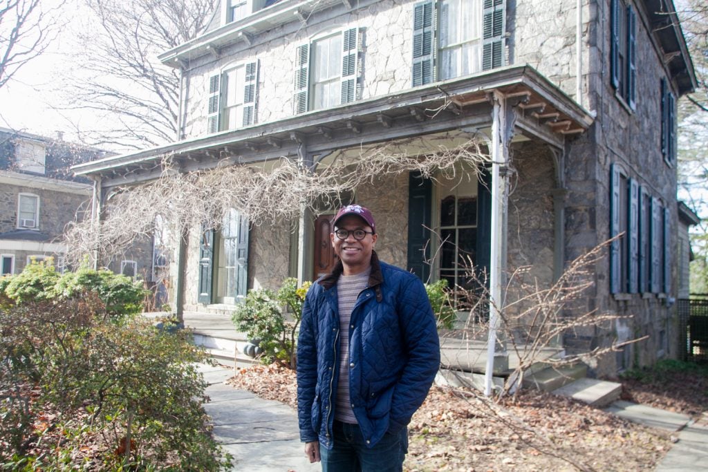 James Earl Davis, a professor of Urban Education at Temple University, pictured outside of his home in East Germantown. 