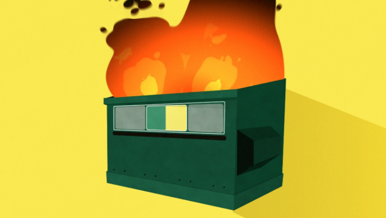 Dumpster fire