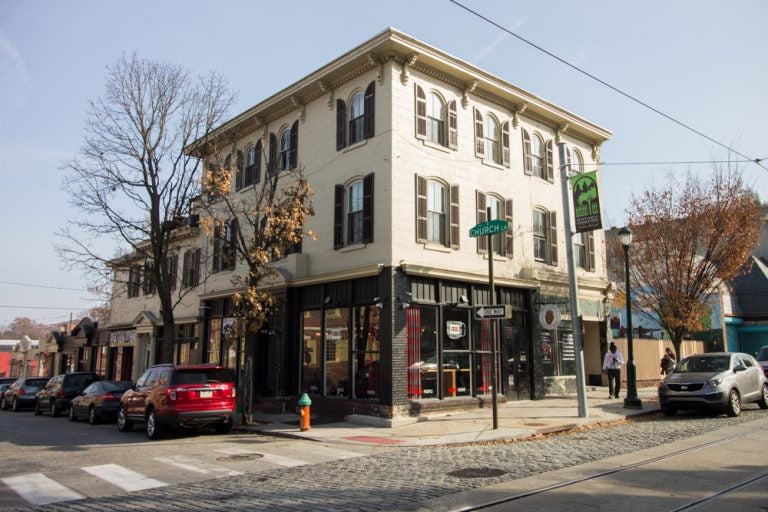 Uncle Bobbie’s Coffee and Books on the corner of Church Street and Germantown Avenue in East Germantown. (Michael Bixler/Hidden City)