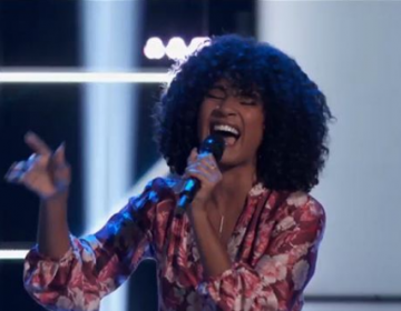 Newark, Delaware's Kelsea Johnson performs on NBC's 