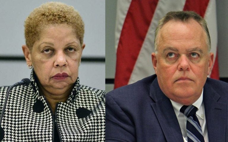 Joyce S. Wilkerson, (left), and Christopher McGinley, (right), are leaving the SRC (Bastiaan Slabbers  and Emma Lee/WHYY, file)