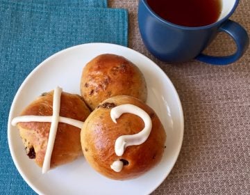 Decorating Easter buns with a variety of symbols is an inclusive way to share holiday food. (Kim Vukovich)