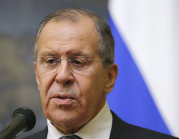 Russian Foreign Minister Sergey Lavrov announced Thursday that Moscow is expelling 60 U.S. diplomats. (Alexander Zemlianichenko/AP)
