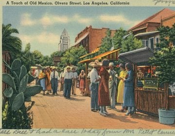 Olvera Street, a historic Mexican marketplace in downtown Los Angeles. 1935. (Smith Collection/Gado/Getty Images)