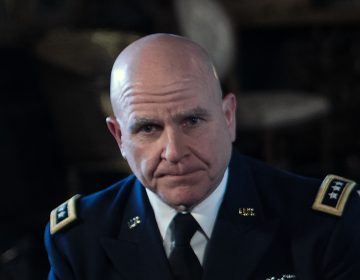 Army Lt. Gen. H.R. McMaster looks on as President Donald Trump announces him as his national security adviser at his Mar-a-Lago resort in Palm Beach, Fla., on February 20, 2017.