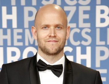 Daniel Ek, co-founder and CEO of Spotify. The company recently filed papers to begin trading on the public market. (Kimberly White/Getty Images)