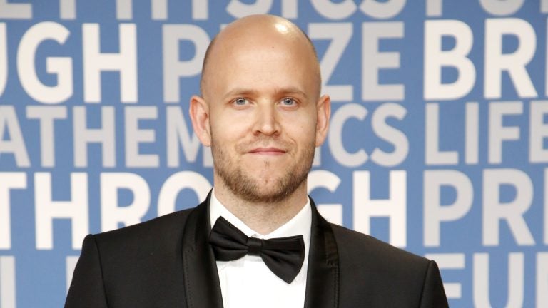 Daniel Ek, co-founder and CEO of Spotify. The company recently filed papers to begin trading on the public market. (Kimberly White/Getty Images)