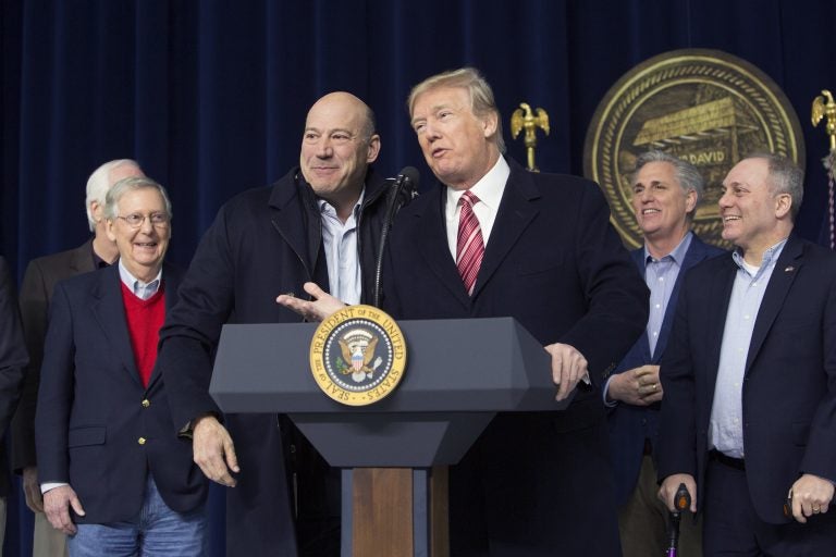 President Trump and then-National Economic Council Director Gary Cohn at Camp David on January 6, 2018 in Thurmont, Md. President Trump and then-National Economic Council Director Gary Cohn at Camp David on January 6, 2018 in Thurmont, Md.