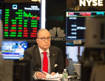 Conservative commentator and economic analyst Larry Kudlow speaks on CNBC's set at the New York Stock Exchange on March 8. (Bryan R. Smith/AFP/Getty Images) 