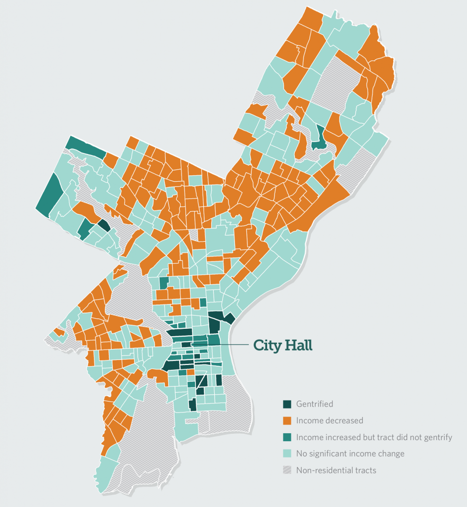 Demographic Map Of Philadelphia 3 Maps That Explain Gentrification In Philadelphia - Whyy