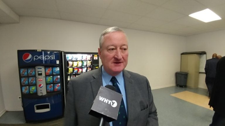 Mayor Jim Kenney says the city will investigate whether Catholic Social Services and Bethany Christian Services violated city contracting laws by refusing to place foster kids with same-sex couples. (Tom MacDonald/WHYY)