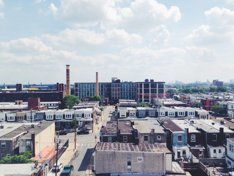 An aerial view of Ruokai Chen's Kensington neighborhood.