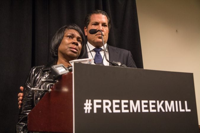 Meek Mill’s mother Kathy Williams and his attorney Joe Tacopina