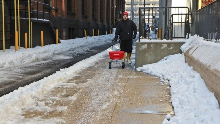 Rock salt used in Philadelphia. (Kimberly Paynter/WHYY)