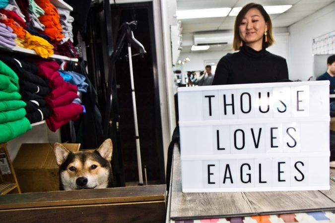 Toby and Elisa Bae work behind the counter at the T-House. (Kimberly Paynter/WHYY)