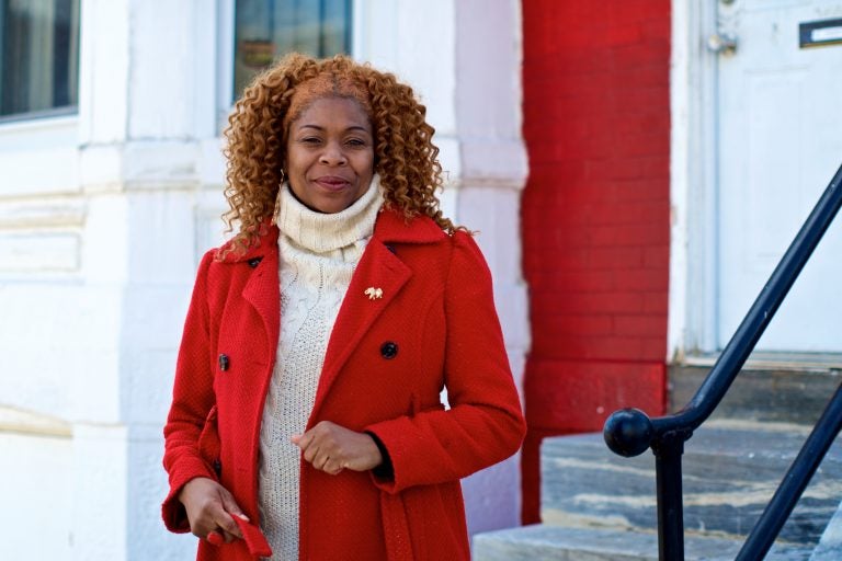 Tonetta Graham on her Strawberry Mansion porch (Bastiaan Slabbers for WHYY)