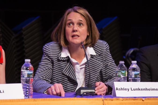 Ashley Lunkenheimer is a former federal prosecutor and first-time candidate. (Emily Cohen for WHYY)