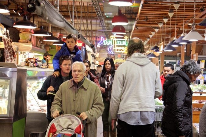 The bustling Reading Terminal Market at lunch time. (Emma Lee/WHYY)