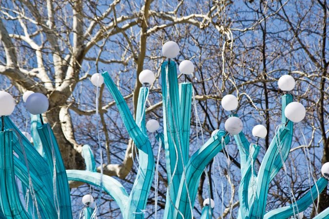 The Chinese Lantern Festival features 15,000 LED lights. (Kimberly Paynter/WHYY)