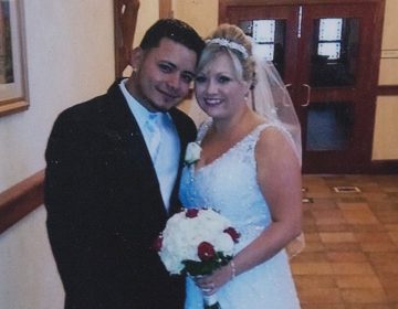 Anne Franco and her husband, Ludvin Franco, on their wedding day (Provided) 