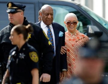 Bill Cosby arrives with his wife, Camille, for his sexual assault trial, Tuesday, April 24, 2018, at the Montgomery County Courthouse in Norristown. (Matt Slocum/AP Photo)