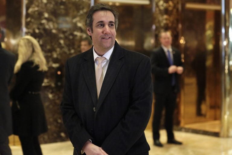 In this AP file photo, Michael Cohen, an attorney for President-elect Donald Trump, arrives in Trump Tower in New York, Friday, Dec. 16, 2016. (Richard Drew/AP Photo)