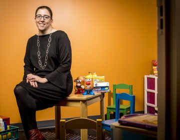 This March 2018 photo shows Kristina Olson in her laboratory in Seattle. She is the creator and leader of the TransYouth Project, which is considered the first large-scale long-term study of transgender children in the U.S. On Thursday, April 12, 2018, Olson was named winner of the NSF's annual Alan T. Waterman Award, the government's highest honor for scientists still in the early phases of their careers. (Dennis Wise/University of Washington via AP)