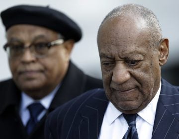 Bill Cosby leaves the Montgomery County Courthouse in Norristown after the third day of his  sexual assault trial Wednesday. (AP Photo/Matt Slocum)