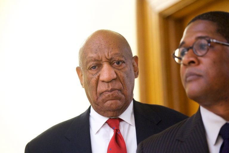 Actor and comedian Bill Cosby reacts while being notified that the verdict was in during his sexual assault retrial, Thursday, April, 26, 2018, at the Montgomery County Courthouse in Norristown, Pa. (Mark Makela/Pool Photo via AP)