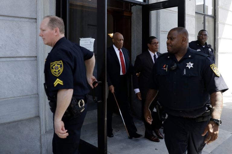 Bill Cosby departs after his sexual assault trial, Thursday, April 26, 2018, at the Montgomery County Courthouse in Norristown, Pa. Cosby was convicted Thursday of drugging and molesting a woman in the first big celebrity trial of the #MeToo era. (Matt Slocum/AP Photo)