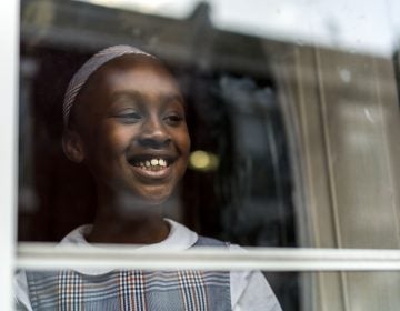 Dakota Johnson, 8, who survived a fire at her dad's apartment. (Jessica Kourkounis/WHYY)