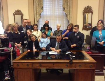 When Gov. John Carney recently signed the alternate diploma bill into law, parents, educators, advocates and students were delighted. (Zoë Read/WHYY)