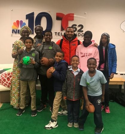 The African Learning Center Program students recently toured the NBC10 station. (Photo courtesy of Aminata Sy)