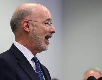 Governor Tom Wolf introduces a legislation package to combat both sexual harassment and assault as well as workplace discrimination. (Angela Gervasi/WHYY)