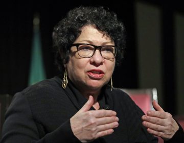 Supreme Court Justice Sonia Sotomayor speaks at a civics event in January in Seattle. Sotomayor wrote a scathing dissent about police shootings Monday
