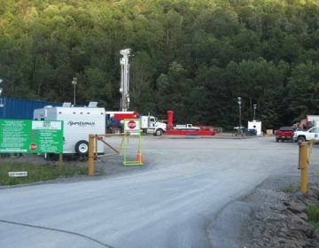 A gas drilling site in Lycoming County, Pa. (Kimberly Paynter/WHYY, file)