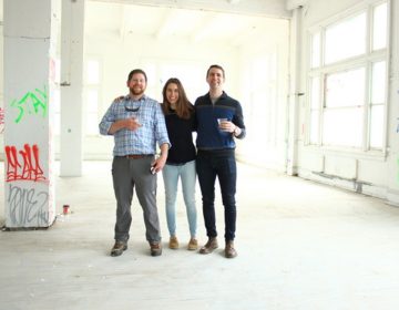 Kyle Carney, head brewer, Tess Hart, and Bill Popwell co-founded Triple Bottom Brewery, which will be located in the city’s Spring Garden neighborhood. (Provided)