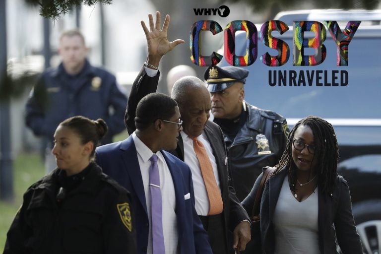 Bill Cosby waves as he arrives for his sexual assault trial, Tuesday, April 10, 2018, at the Montgomery County Courthouse in Norristown, Pa. (