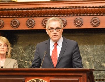 District Attorney Larry Krasner explains how fewer prosecutions mean a smaller prison population,  allowing the House of Corrections to be shut down by 2020. (Tom MacDonald, WHYY)