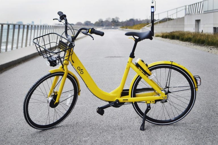 Yellow cheap bike sharing