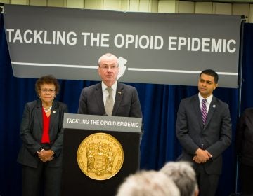 New Jersey Gov. Phil Murphy speaks at the Rescue Mission of Trenton about his budget requests  to fight the opioid epidemic Tuesday. (Governor’s Office)