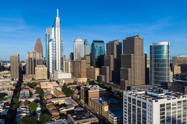 The Philadelphia skyline is pictured in a file photo.