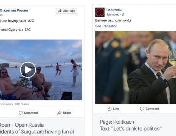 Facebook says it took down more than 200 pages and accounts that were linked to a Russian 