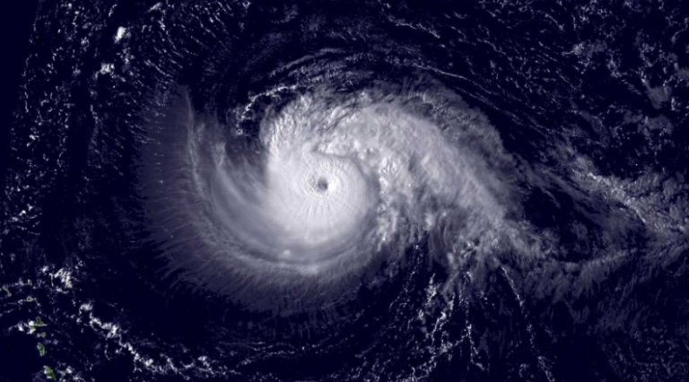 A NOAA satellite image of Hurricane Isabel taken on Sept. 10, 2003.