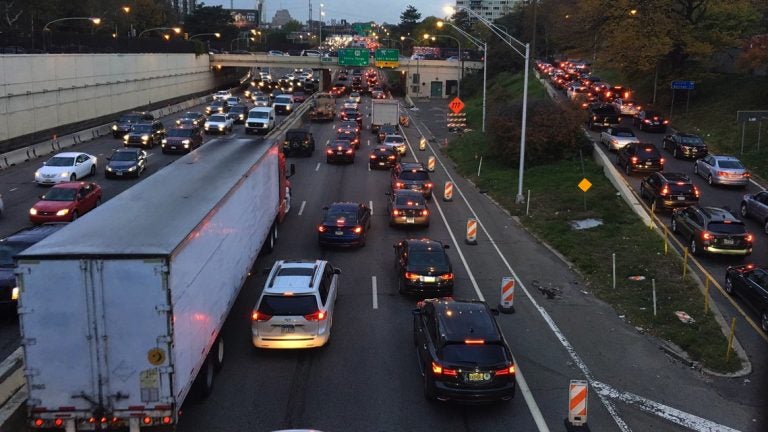 Traffic clogs I-676