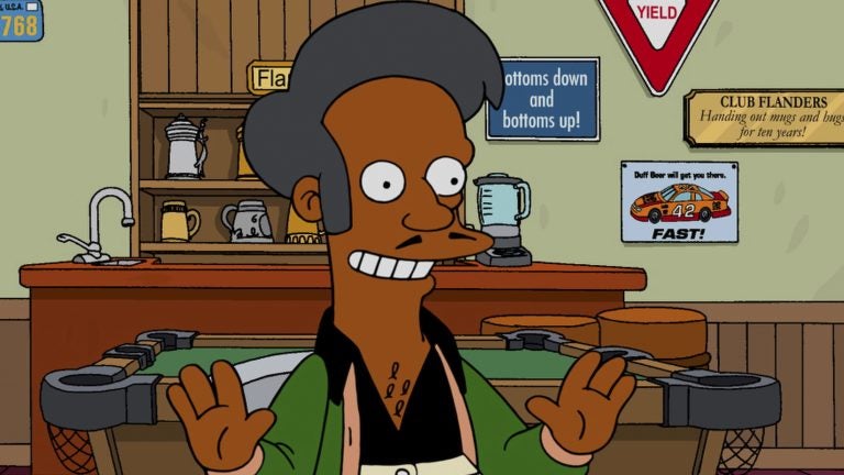 Apu is a supporting character on The Simpsons drawn in broad caricature, and Sunday's episode addressed -- sort of -- criticisms about the portrayal