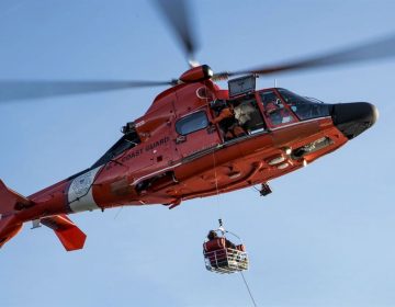 In this January 11, 2018 Coast Guard file photo, an MH-65 Dolphin rescue helicopter crew medevacs an ill fisherman from the deck of the Coast Guard Cutter Willow about 60 miles east of Atlantic City,   (Photo: Coast Guard Petty Officer 1st Class Seth Johnson)