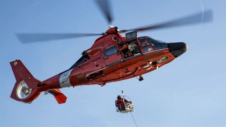 In this January 11, 2018 Coast Guard file photo, an MH-65 Dolphin rescue helicopter crew medevacs an ill fisherman from the deck of the Coast Guard Cutter Willow about 60 miles east of Atlantic City,   (Photo: Coast Guard Petty Officer 1st Class Seth Johnson)