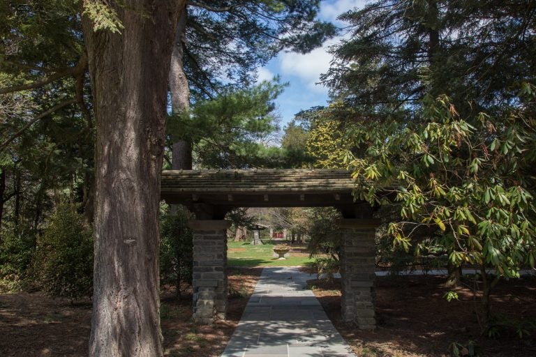 Stoneleigh Gardens is the newest preserve from Natural Lands. Formally the estate of the Haas Family, the gardens and grounds will open to the public in May 2018. Many of the structures are over 100 years old. (Emily Cohen for WHYY)