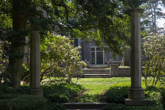 Stoneleigh Gardens is the newest preserve from Natural Lands. Formally the estate of the Haas Family, the gardens and grounds will open to the public ion Mother's Day. Many of the structures are over 100 years old. (Emily Cohen for WHYY)